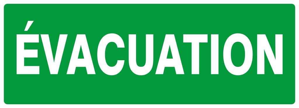 PANNEAU EVACUATION 330X120MM TALIAPLAST - 626418