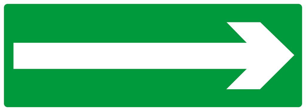 PANNEAU FLECHE (SECOURS) 330X120MM TALIAPLAST - 626420