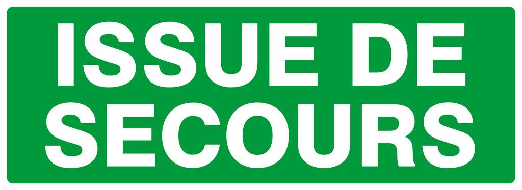 PANNEAU ISSUE DE SECOURS 330X120MM TALIAPLAST - 626432