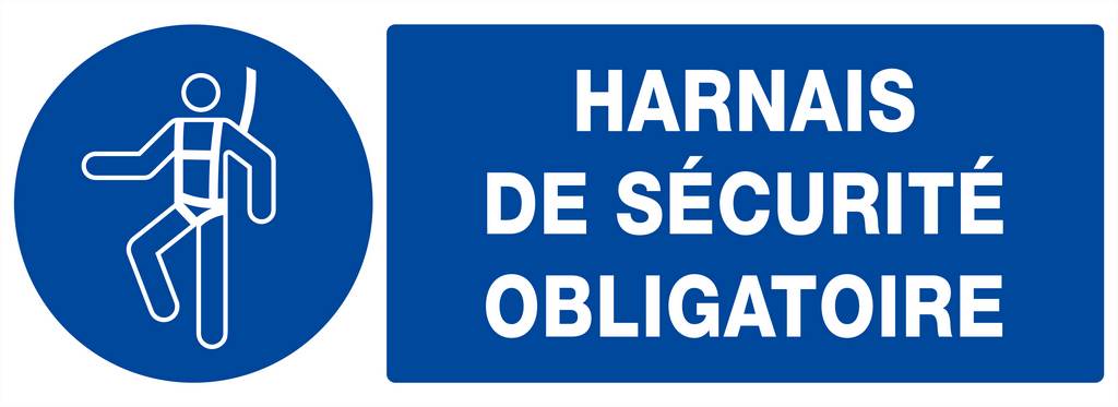 PANNEAU HARNAIS DE SECURITE OBLIGATOIRE 330X120MM TALIAPLAST - 626515