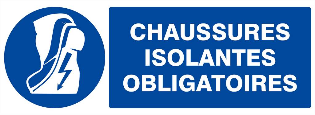 PANNEAU CHAUSSURES ISOLANTES OBLIGATOIRES 330X120MM TALIAPLAST - 626516