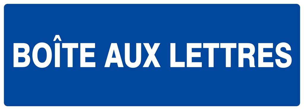 Panneau rigide BOITE AUX LETTRES 330X120MM TALIAPLAST - 626609