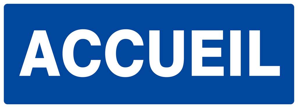 Panneau rigide ACCUEIL 330X120MM TALIAPLAST - 626623