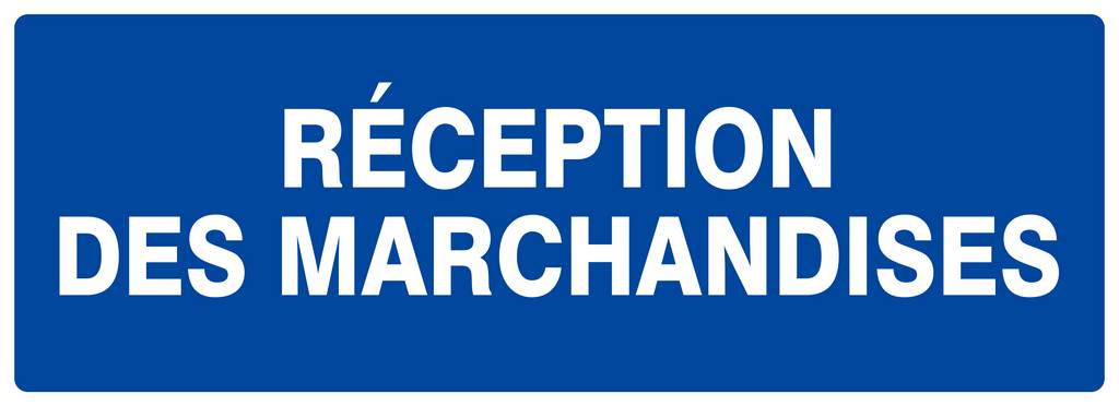 Panneau rigide RECEPTION DES MARCHANDISES 330X120MM TALIAPLAST - 626625