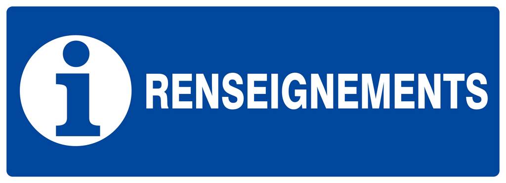 Panneau rigide RENSEIGNEMENTS 330X120MM TALIAPLAST - 626626