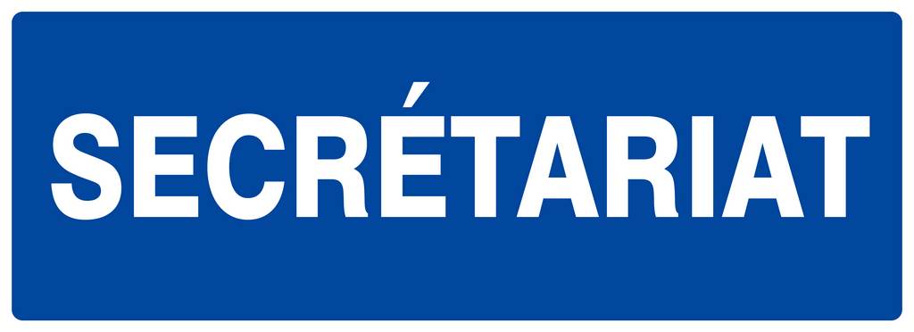 Panneau rigide SECRETARIAT 330X120MM TALIAPLAST - 626628
