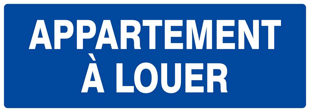 Panneau rigide APPARTEMENT A LOUER 330X120MM TALIAPLAST - 626636