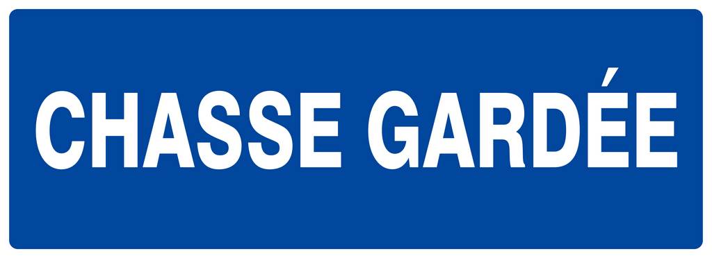 Panneau rigide CHASSE GARDEE 330X120MM TALIAPLAST - 626644