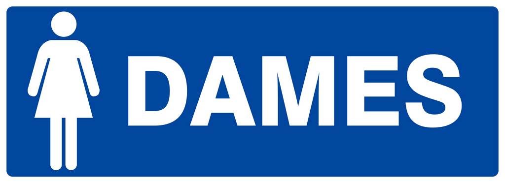 Panneau rigide TOILETTES DAMES 330X120MM TALIAPLAST - 626647