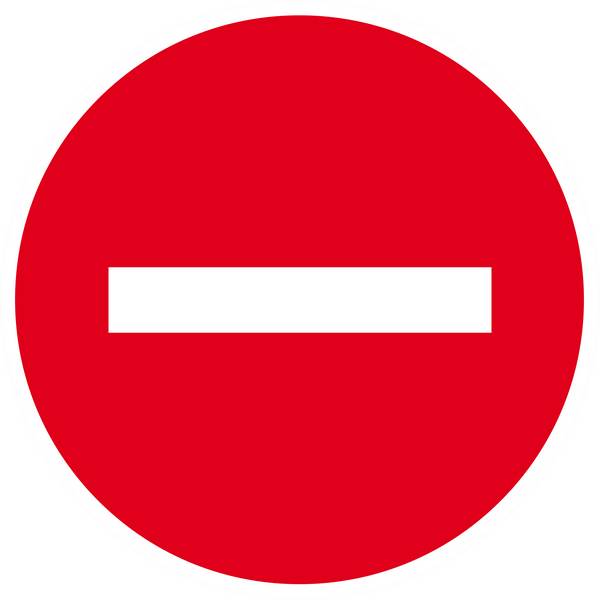 Panneau rigide SENS INTERDIT Ø180MM TALIAPLAST - 627210