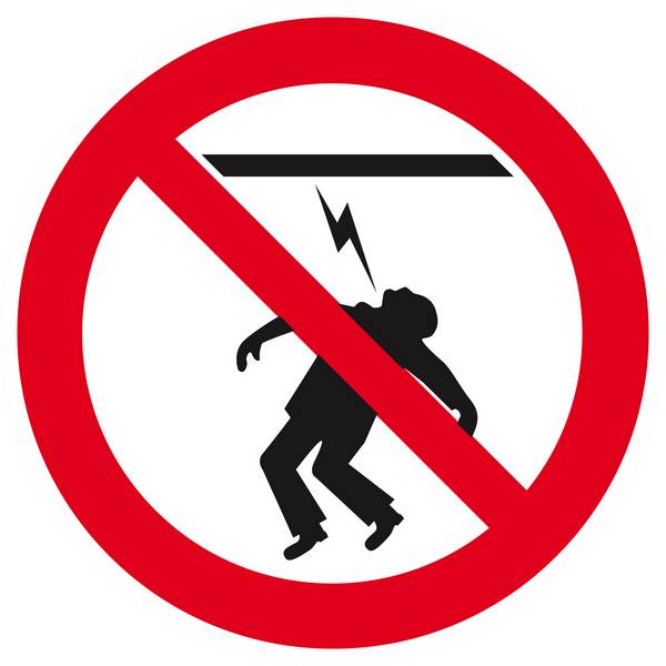 Panneau rigide HAUTE TENSION DEFENSE DE TOUCHER Ø180MM TALIAPLAST - 627254