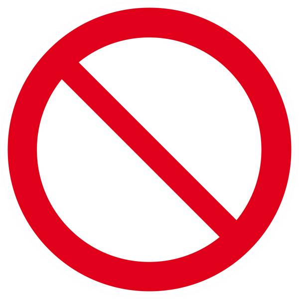 Panneau rigide INTERDICTION Ø180MM TALIAPLAST - 627259