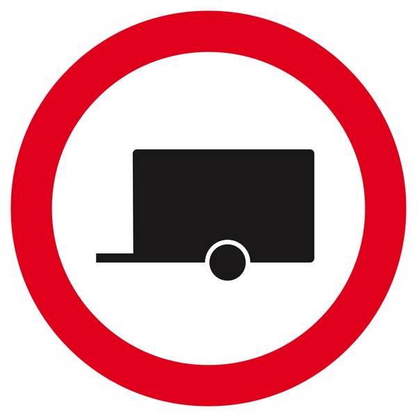 Panneau rigide INTERDIT AUX REMORQUES Ø180MM TALIAPLAST - 627295