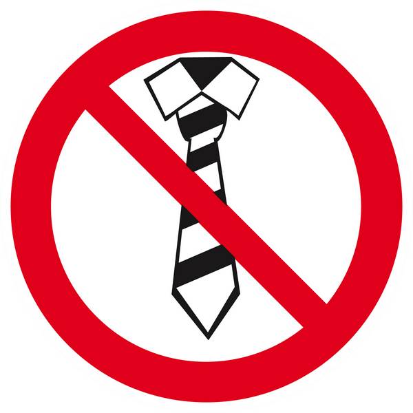 Panneau rigide CRAVATE INTERDITE Ø180MM TALIAPLAST - 627315