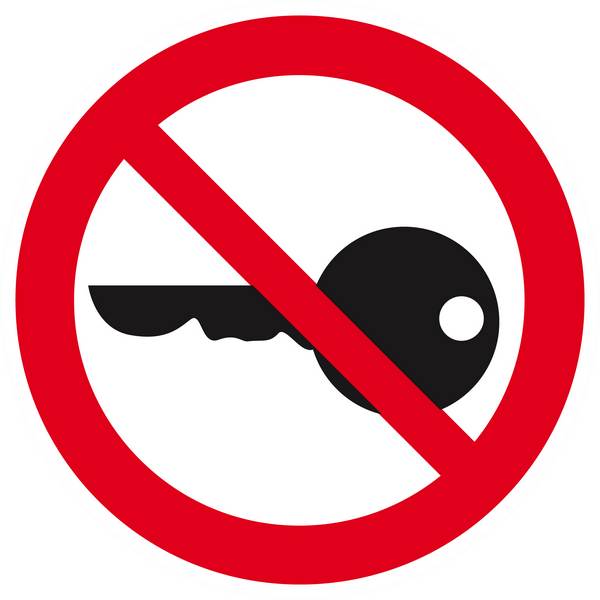 Panneau rigide DEMARRAGE INTERDIT Ø180MM TALIAPLAST - 627323