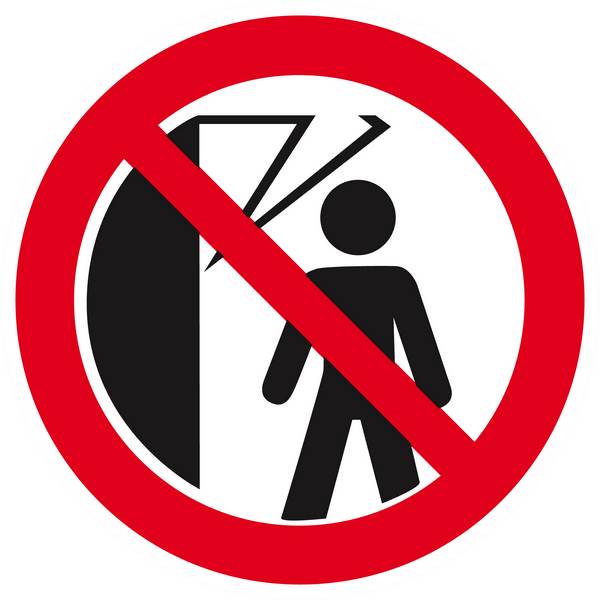 Panneau rigide INTERDIT DE PASSER SOUS LA MACHINE Ø180MM TALIAPLAST - 627331