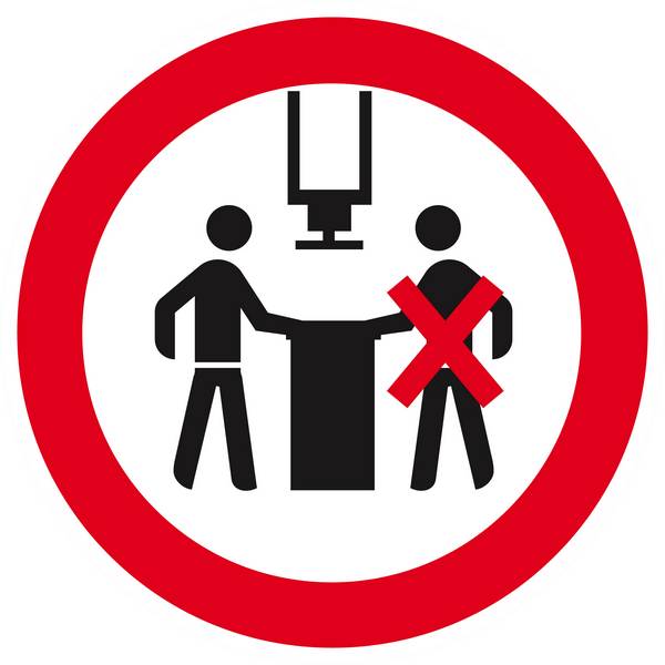 Panneau rigide INTERDIT A PLUS D'UNE PERSONNE Ø180MM TALIAPLAST - 627332