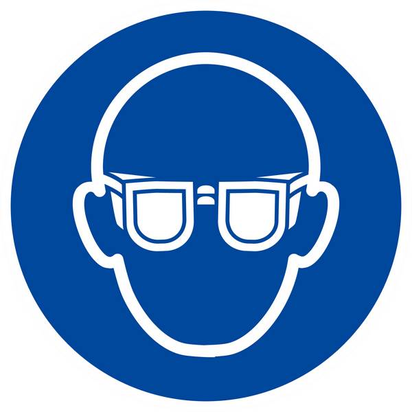 Panneau rigide LUNETTES DE PROTECTION OBLIGATOIRES Ø180MM TALIAPLAST - 627501