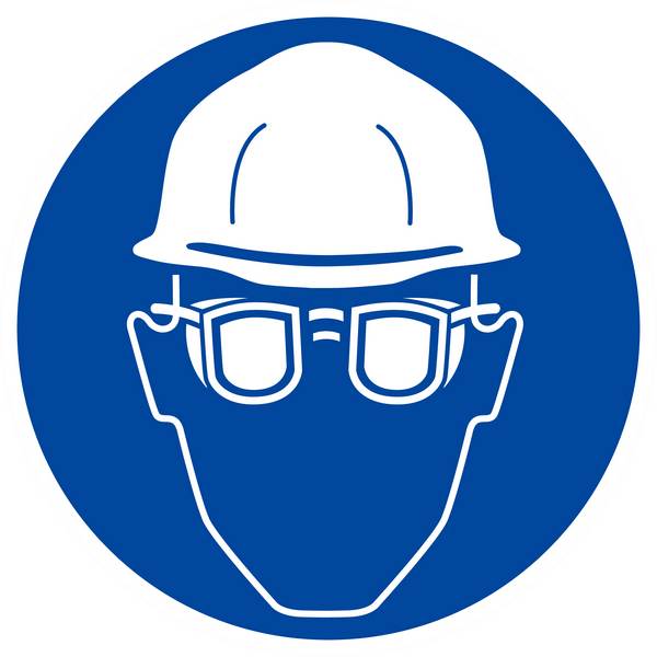 PANNEAU PROTECTION OBLIGATOIRE TETE ET VUE Ø180MM TALIAPLAST - 627509