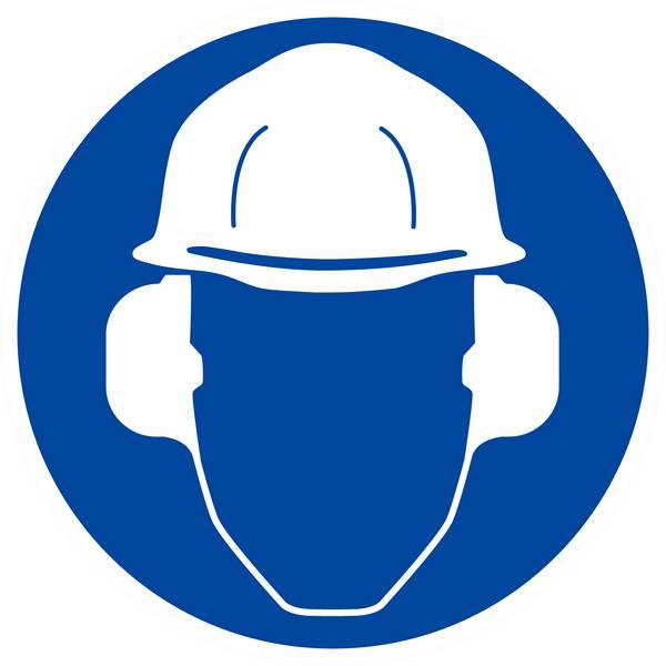 PANNEAU PROTECTION OBLIGATOIRE TETE ET OUIE Ø180MM TALIAPLAST - 627510