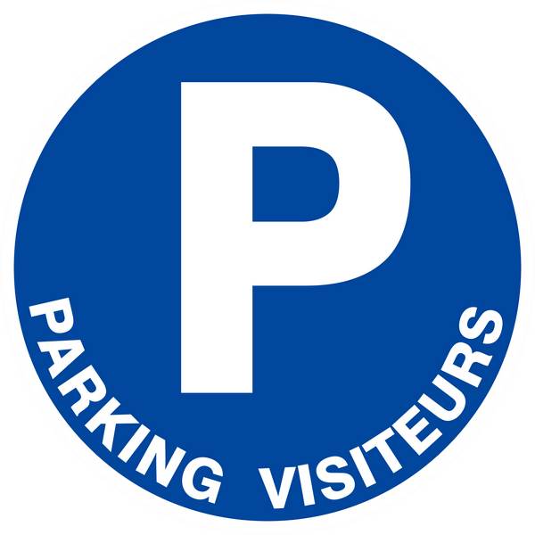 Panneau rigide PARKING VISITEURS Ø180MM TALIAPLAST - 627523