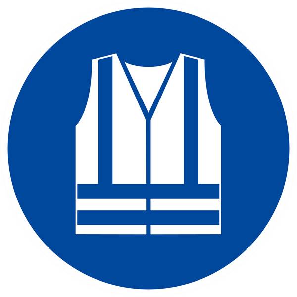 Panneau rigide GILET DE SECURITE HAUTE VISIBILITE OBLIGAT. Ø180MM TALIAPLAST - 627543