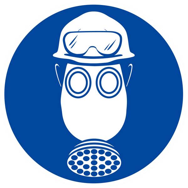 PROTEC° OBLIG. TETE/VUE/VOIES RESPIRA. C. ACIDE D.180mm TALIAPLAST - 627546