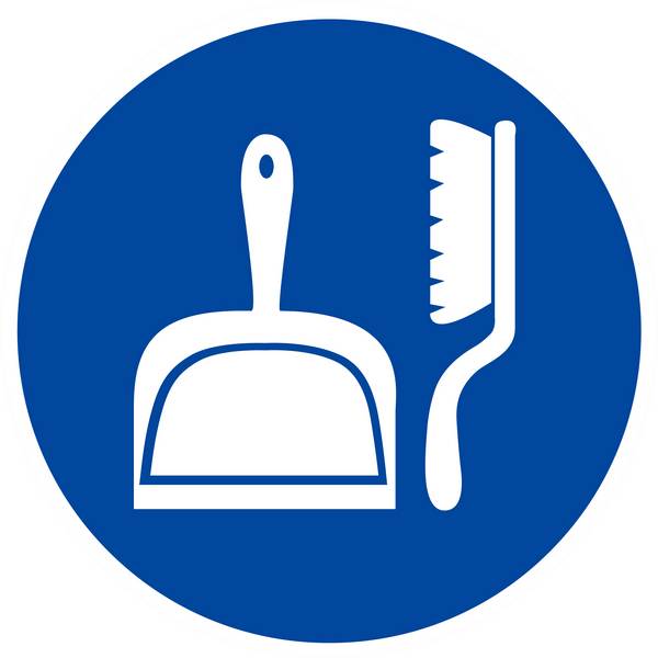 PANNEAU OBLIGATION DE RANGER SON POSTE DE TRAVAIL Ø180MM TALIAPLAST - 627557