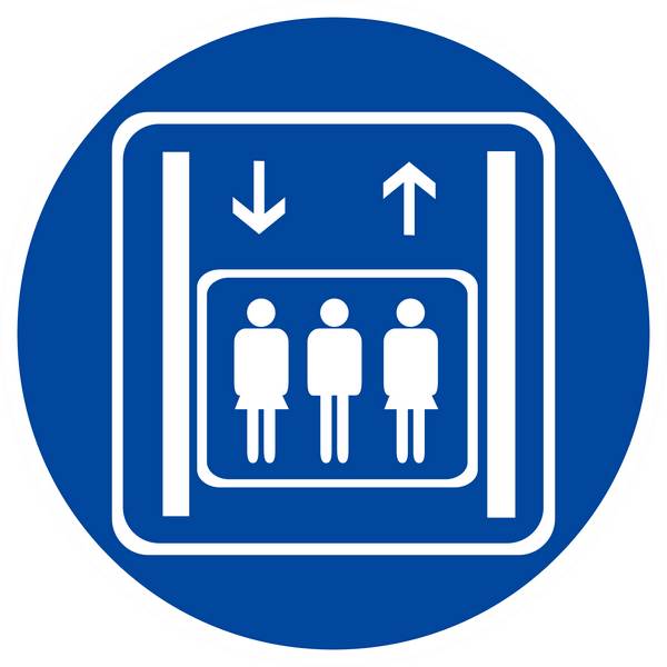 PANNEAU TRANSPORT DE PERSONNES EXCLUSIVEMENT Ø180MM TALIAPLAST - 627570
