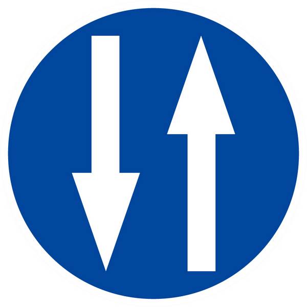 Panneau rigide CIRCULATION A DOUBLE SENS Ø180MM TALIAPLAST - 627584