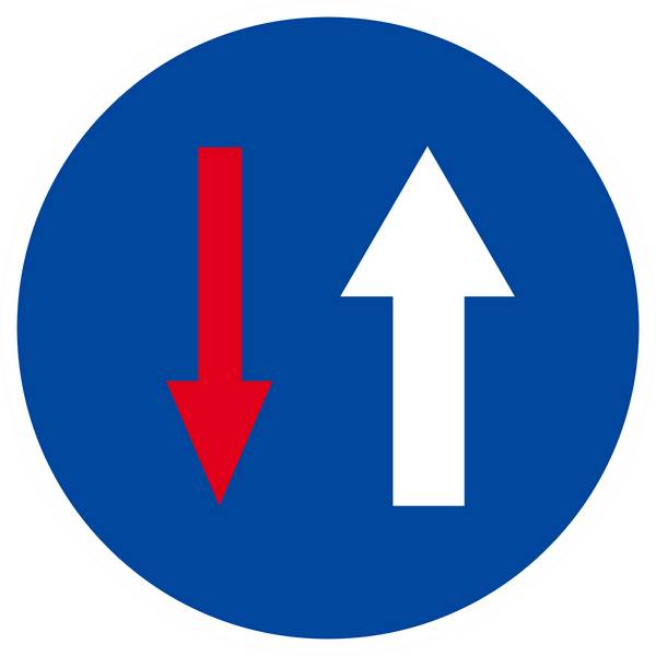 Panneau rigide VOUS AVEZ LA PRIORITE Ø180MM TALIAPLAST - 627585