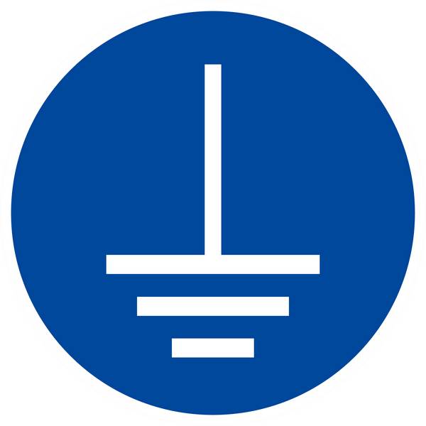 Panneau rigide MISE A LA TERRE OBLIGATOIRE Ø180MM TALIAPLAST - 627589