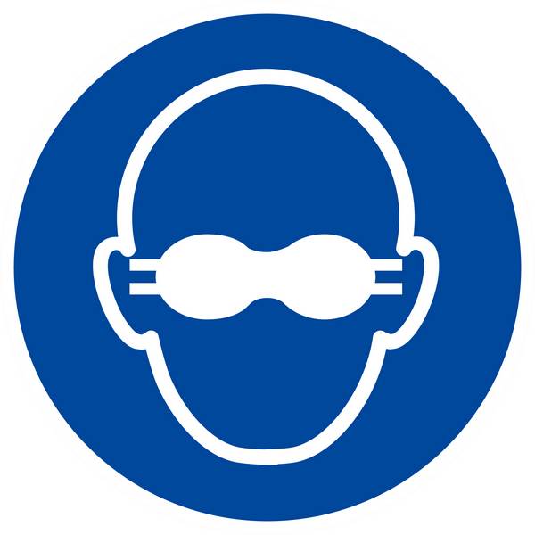 Panneau rigide LUNETTES DE PROTECTION OPAQUES OBLIGATOIRES Ø180MM TALIAPLAST - 627591