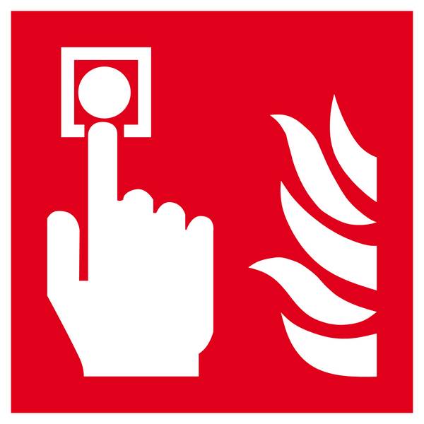 PANNEAU POINT D'ALARME INCENDIE 200X200MM TALIAPLAST - 628112