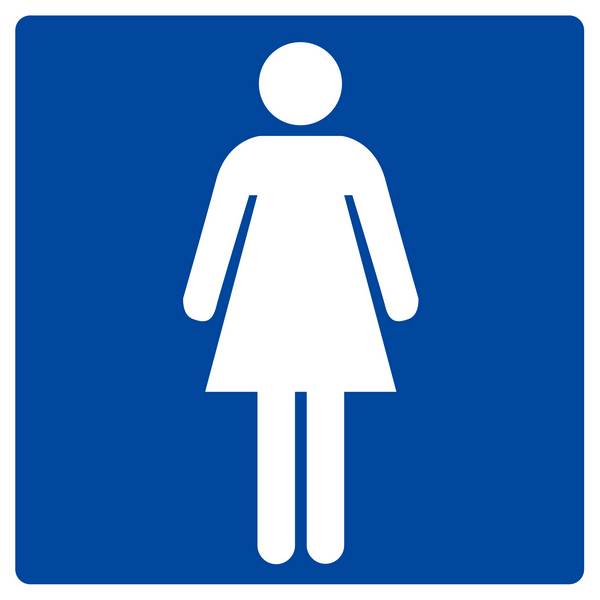 Panneau rigide TOILETTES DAMES 200X200MM TALIAPLAST - 628604