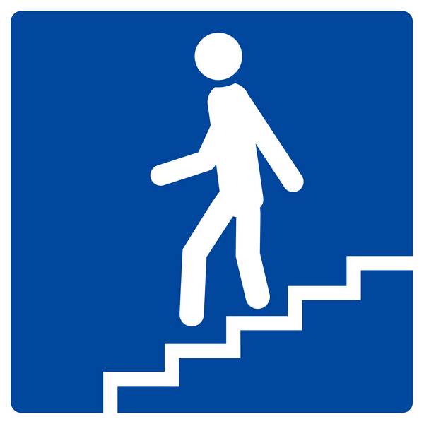 Panneau rigide ESCALIER DESCENDANT 200X200MM TALIAPLAST - 628608