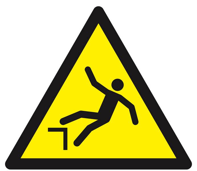 Panneau rigide DANGER, CHUTE AVEC DENIVELLATION 300X300X300MM TALIAPLAST - 629302