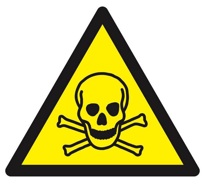 Panneau rigide DANGER, MATIERES TOXIQUES 300X300X300MM TALIAPLAST - 629303