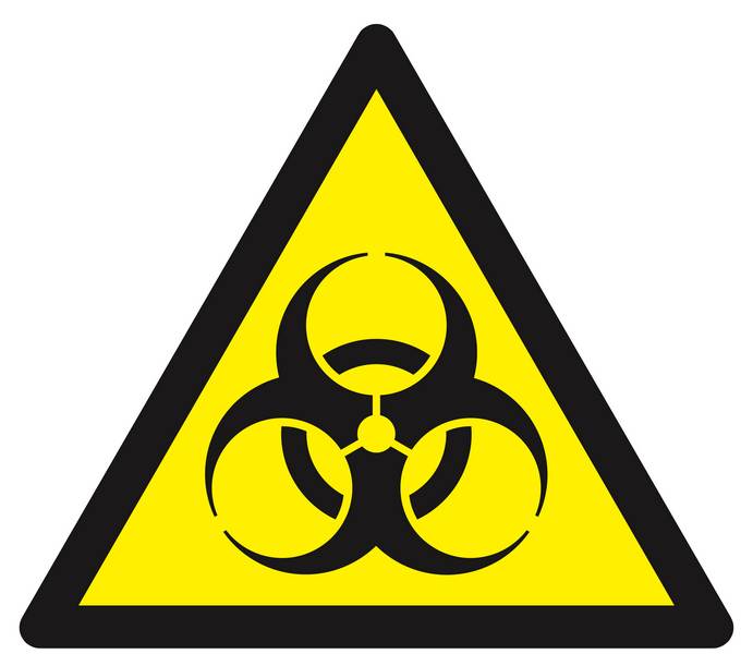 Panneau rigide DANGER, RISQUE BIOLOGIQUE 300X300X300MM TALIAPLAST - 629305