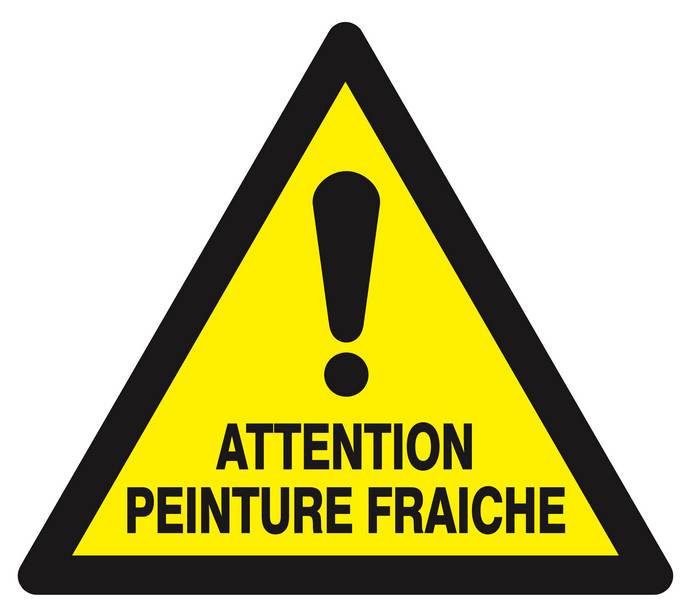 Panneau rigide ATTENTION PEINTURE FRAICHE 300X300X300MM TALIAPLAST - 629306