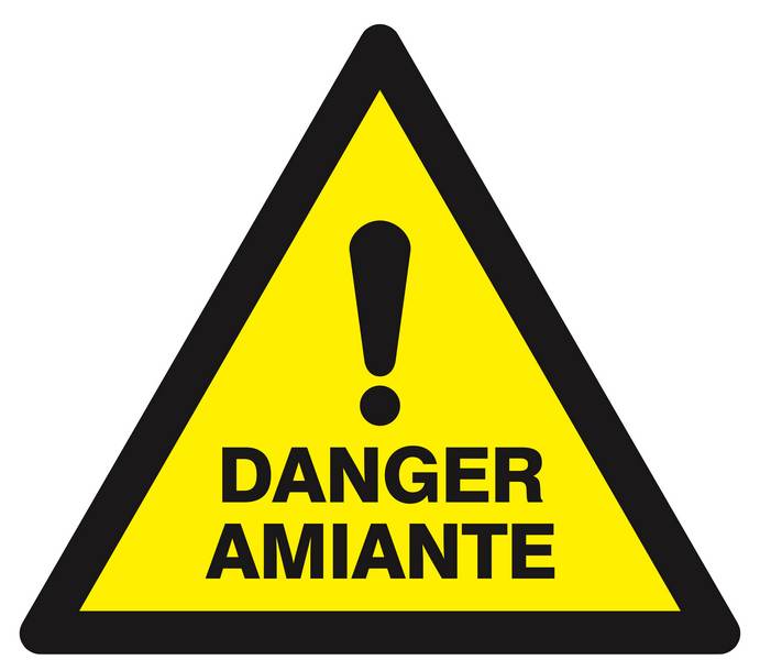 Panneau rigide DANGER AMIANTE 300X300X300MM TALIAPLAST - 629309