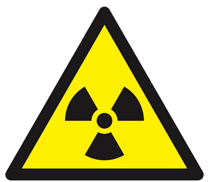 Panneau rigide DANGER MAT. RADIOACTIVES//RAD° IONISANTES 300X300X300mm TALIAPLAST - 629310