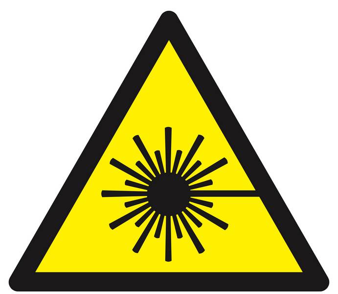 Panneau rigide DANGER, RAYONNEMENT LASER 300X300X300MM TALIAPLAST - 629321