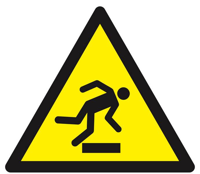 Panneau rigide DANGER, TREBUCHEMENT 300X300X300MM TALIAPLAST - 629323