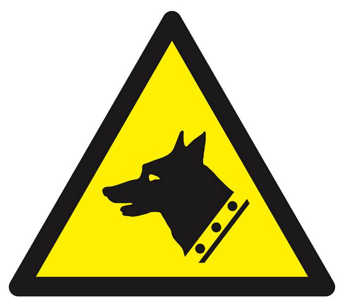 Panneau rigide DANGER, CHIEN DE GARDE 300X300X300MM TALIAPLAST - 629325