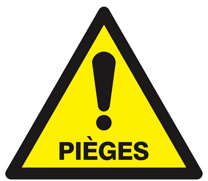 Panneau rigide DANGER PIEGES 300X300X300MM TALIAPLAST - 629329