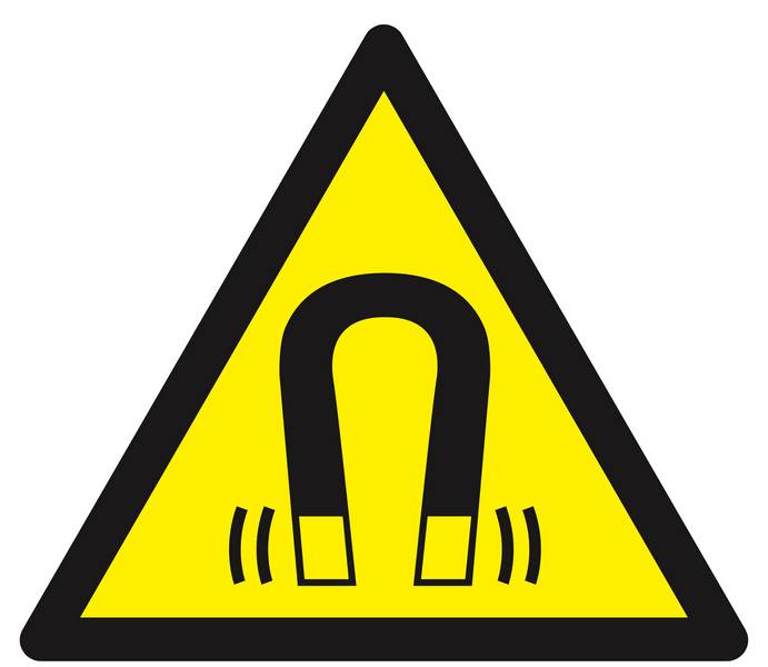 Panneau rigide DANGER, CHAMP MAGNETIQUE 300X300X300MM TALIAPLAST - 629337