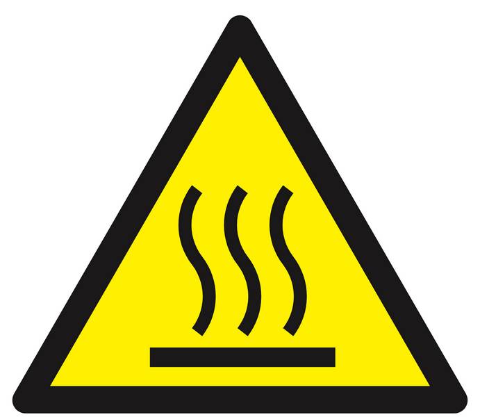 Panneau rigide DANGER, SURFACE CHAUDE 300X300X300MM TALIAPLAST - 629340