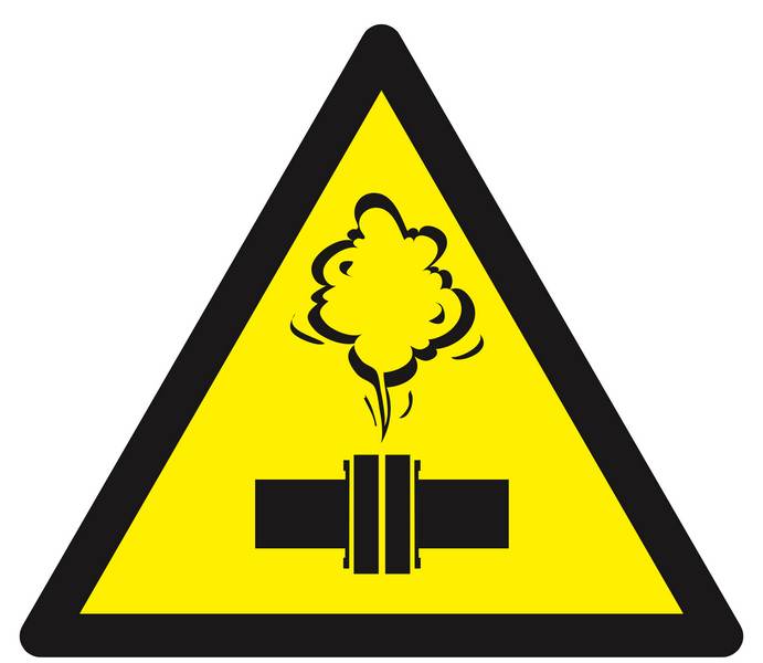 Panneau rigide DANGER VAPEUR CHAUDE 300X300X300MM TALIAPLAST - 629345