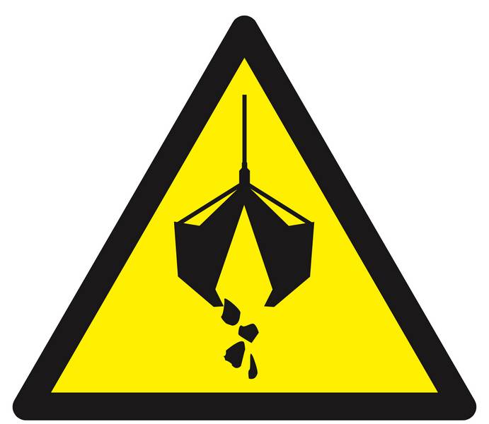 Panneau rigide DANGER ENGIN DE LEVAGE 300X300X300MM TALIAPLAST - 629349